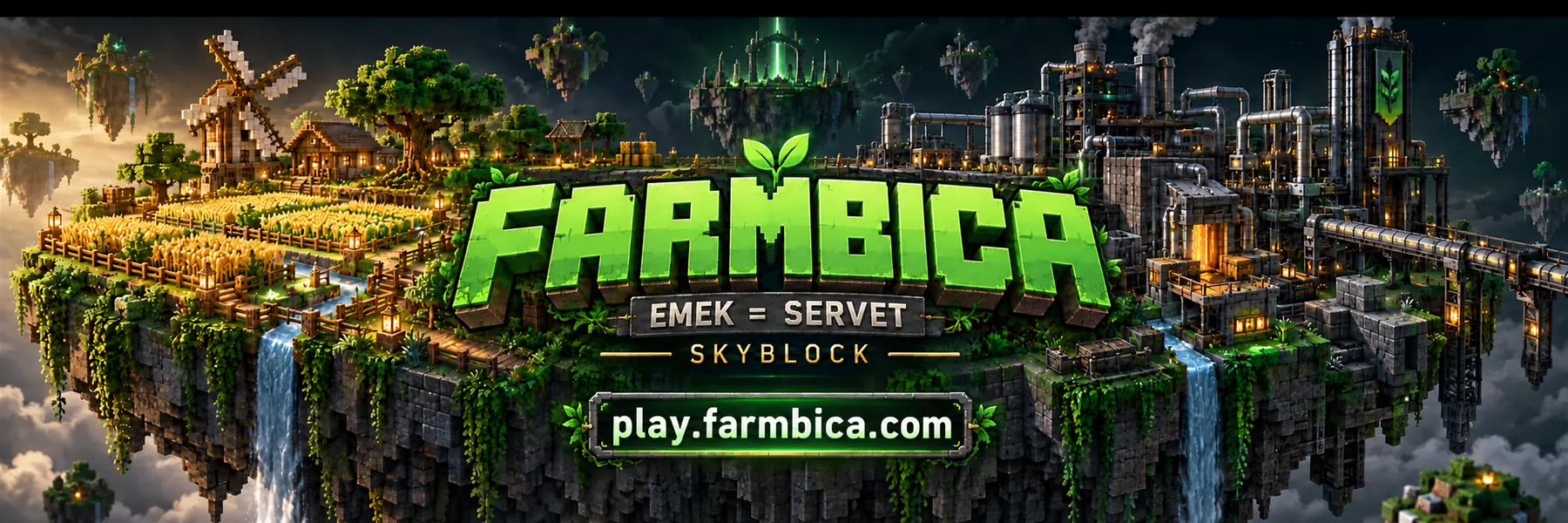 FARMBICA — Emek = Servet, Skyblock